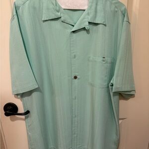 Men's Mint Green Casual Button Down Shirt